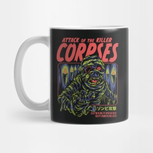 Vintage Horror Attack of the Killer Corpses Cover Art // Retro Zombie Art Mug